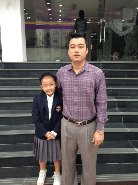Quynh Anh with Dad